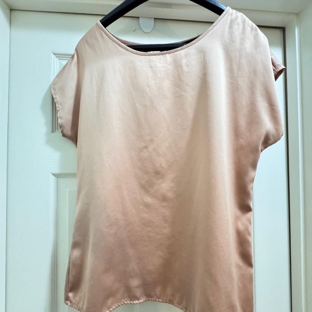 The Limited Pink Cap Sleeve Blouse
